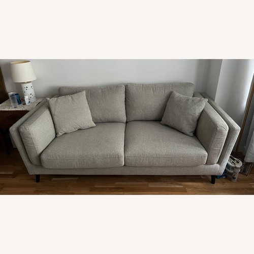 Used Macy's Daylla Light Gray Fabric 3+ Seater Sofa for sale on AptDeco