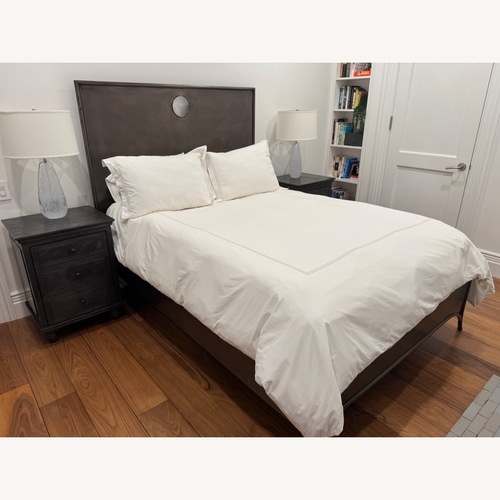 Used Restoration Hardware Metal Keyhole Queen Bed for sale on AptDeco