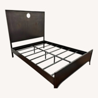 Restoration Hardware Metal Keyhole Queen Bed