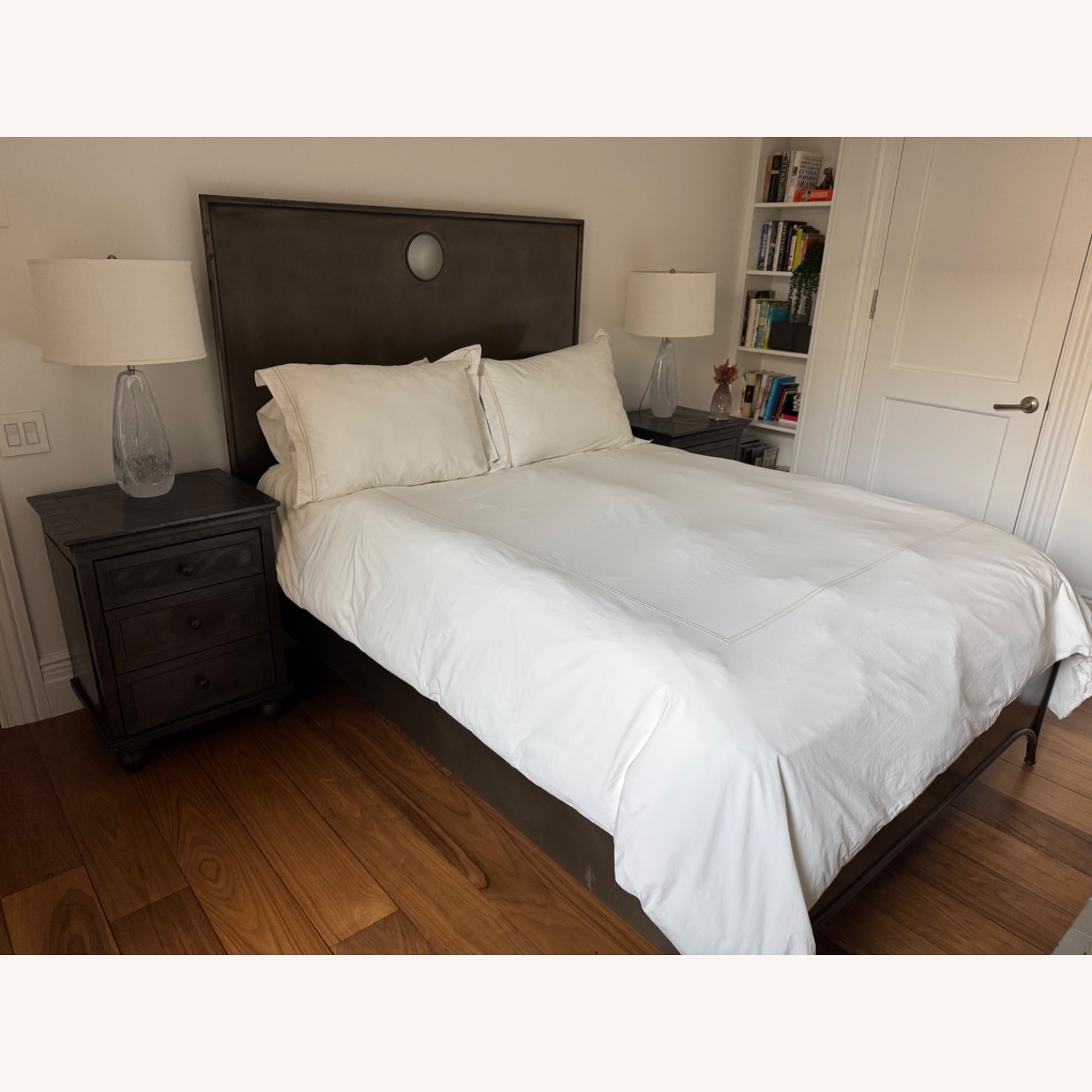 Restoration Hardware Metal Keyhole Queen Bed - image-2