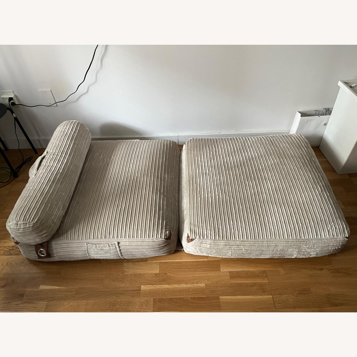 Amazon Natural Fabric Twin Bed/Foldable Sofa - image-1