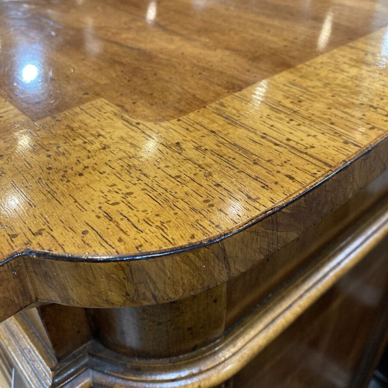 French Country Extendable Top Server On Casters - image-11