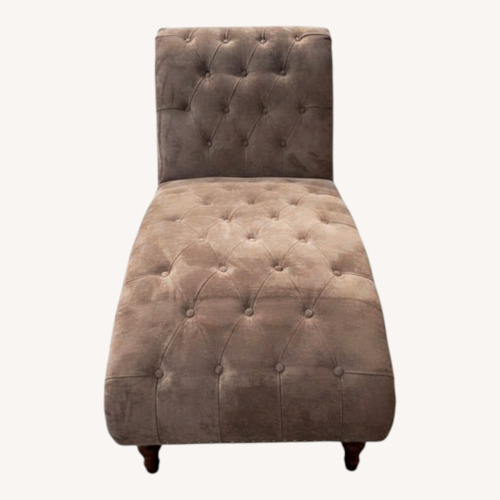 Used Velvet Upholstered Lounger Chaise for sale on AptDeco