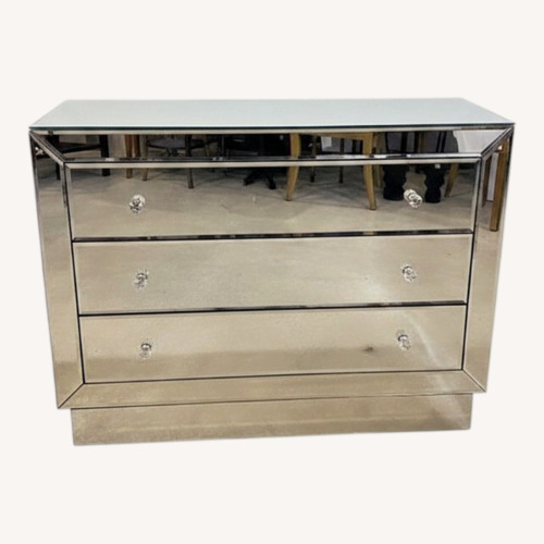 Used Emma Mirrored 3-Drawer Dresser for sale on AptDeco