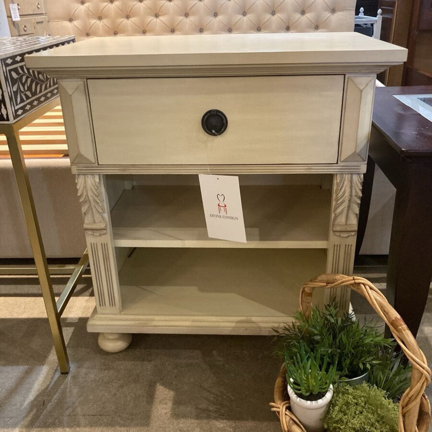 Pottery Barn Sofia 1-Drawer Nightstand - image-3