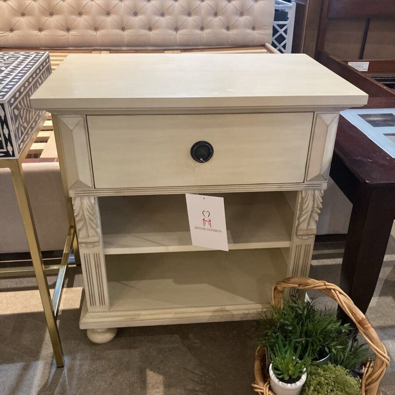 Pottery Barn Sofia 1-Drawer Nightstand - image-2