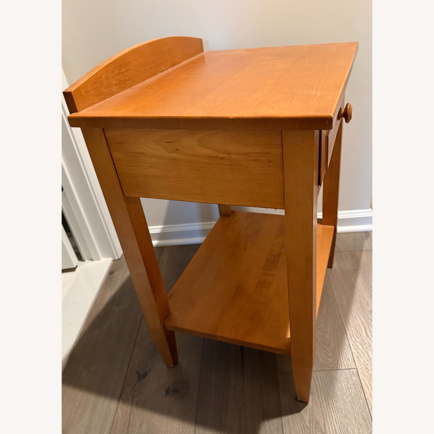 Ethan Allen Light Brown Wood Nightstand - image-2