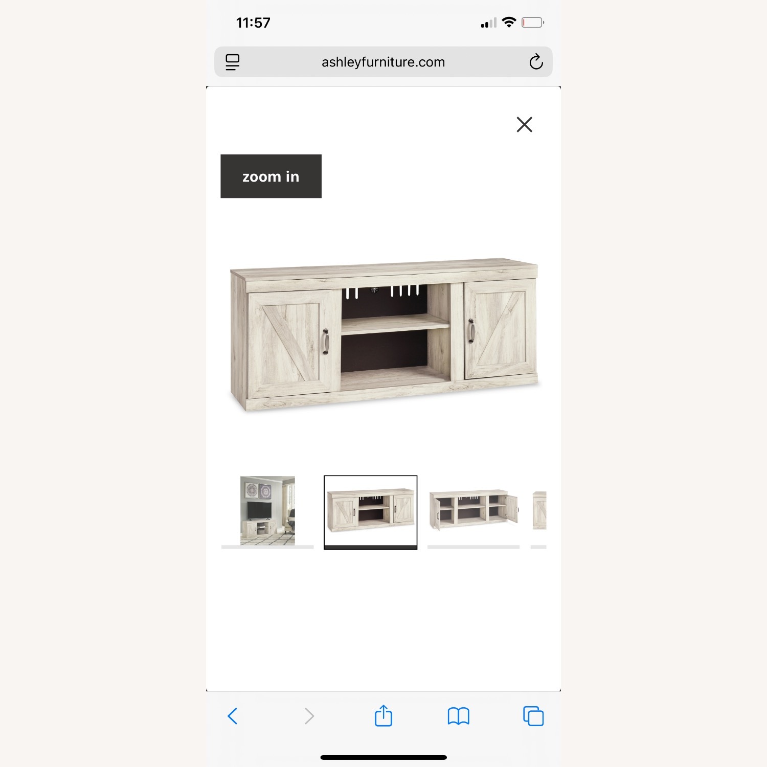 Ashley Furniture Bellaby 60” Tv Stand Wall Shelf - image-3