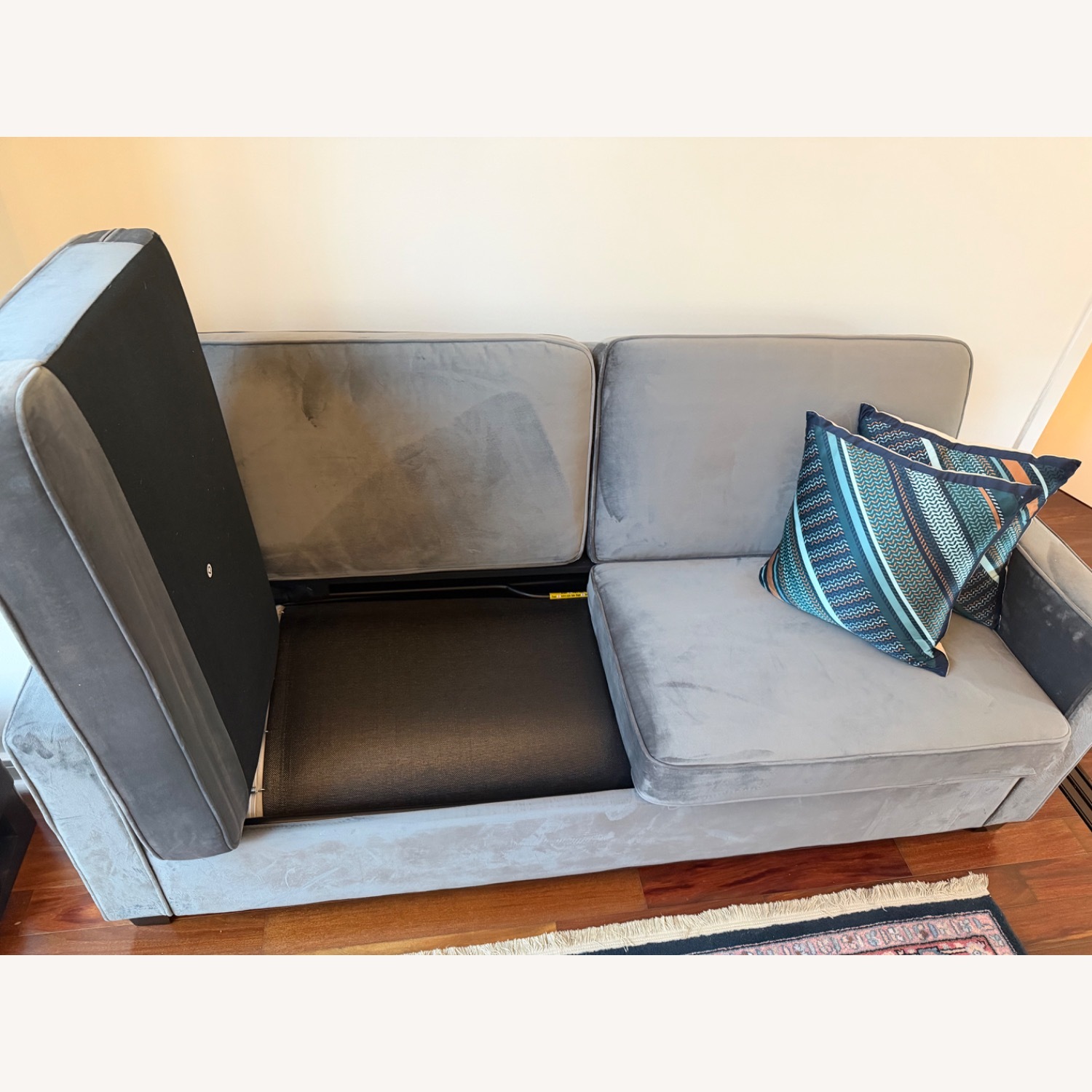 Cabell 74.5" Square Arm Sofa Bed By Mercury Row - image-3