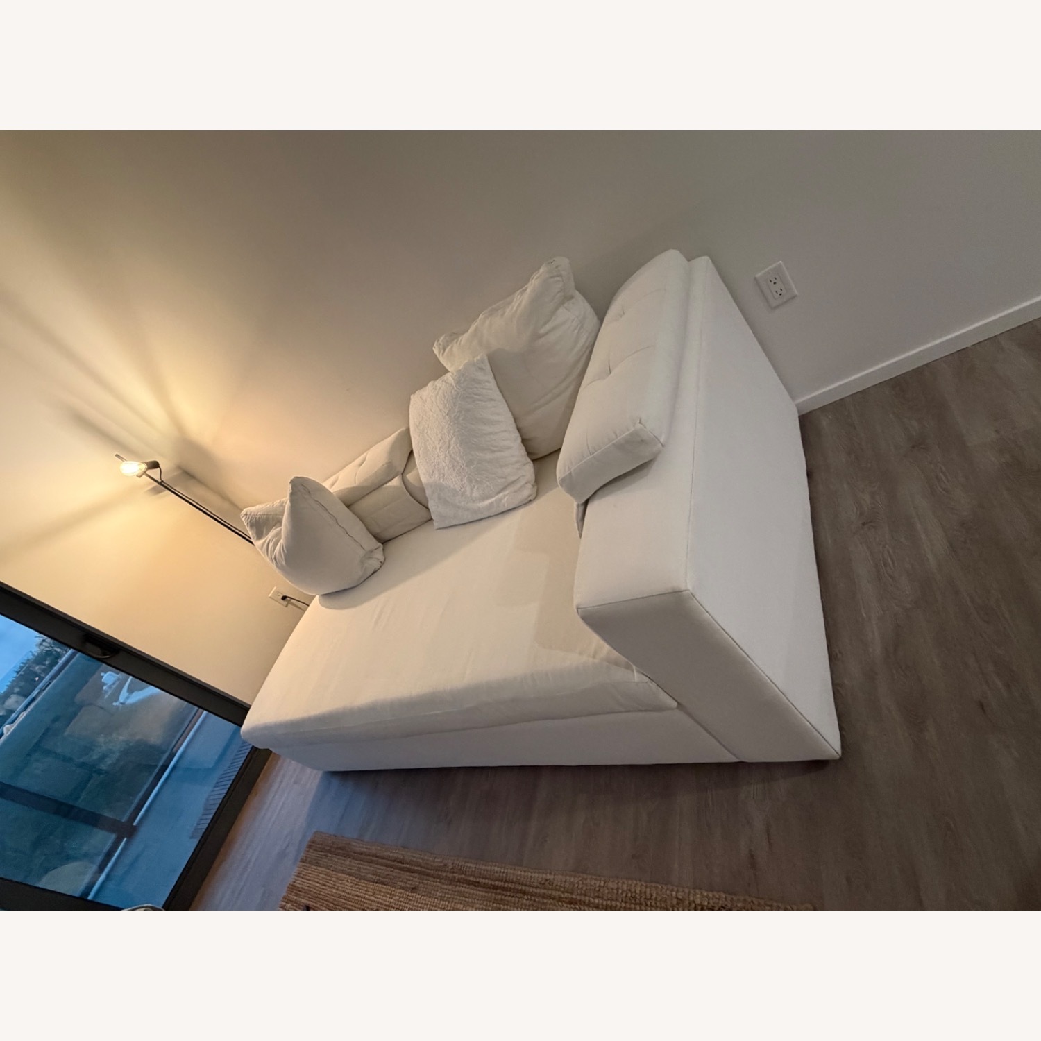 White Sleeper Sofa - image-4