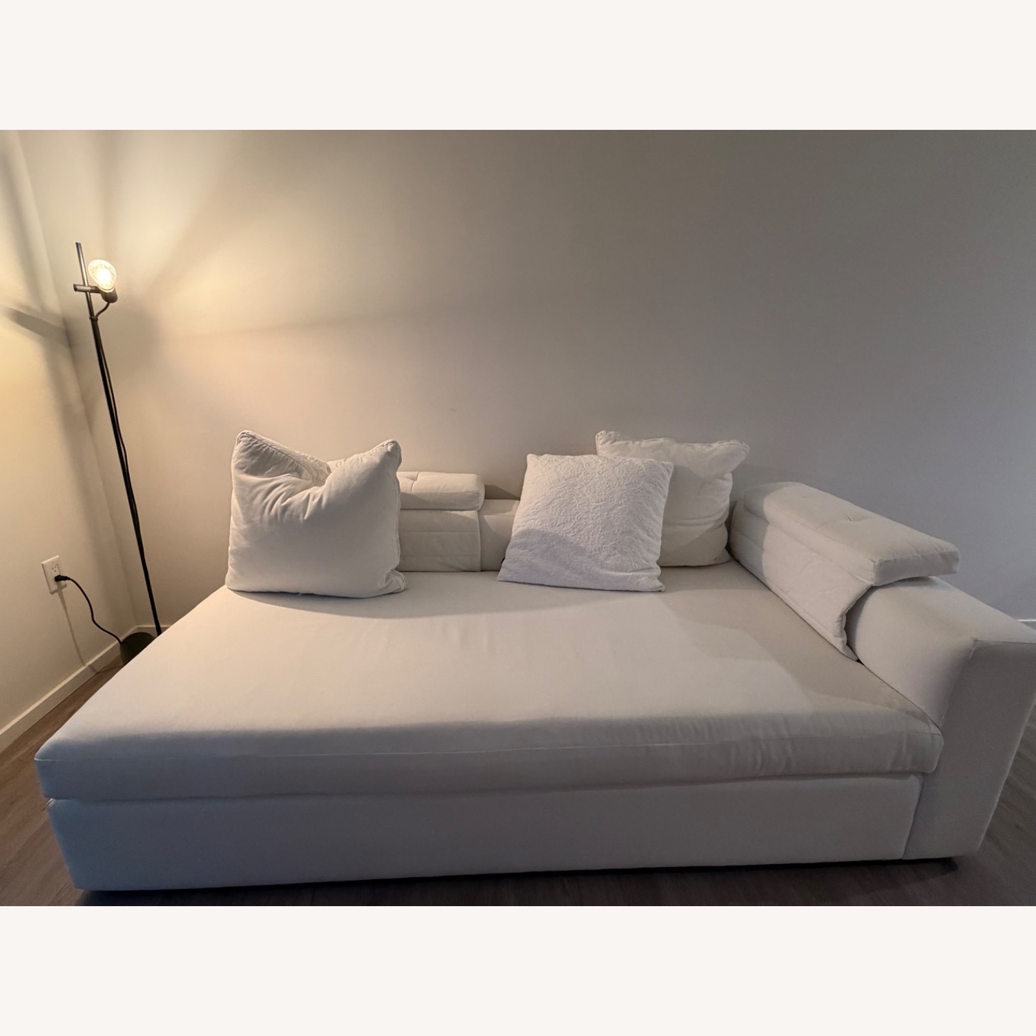 White Sleeper Sofa - image-3