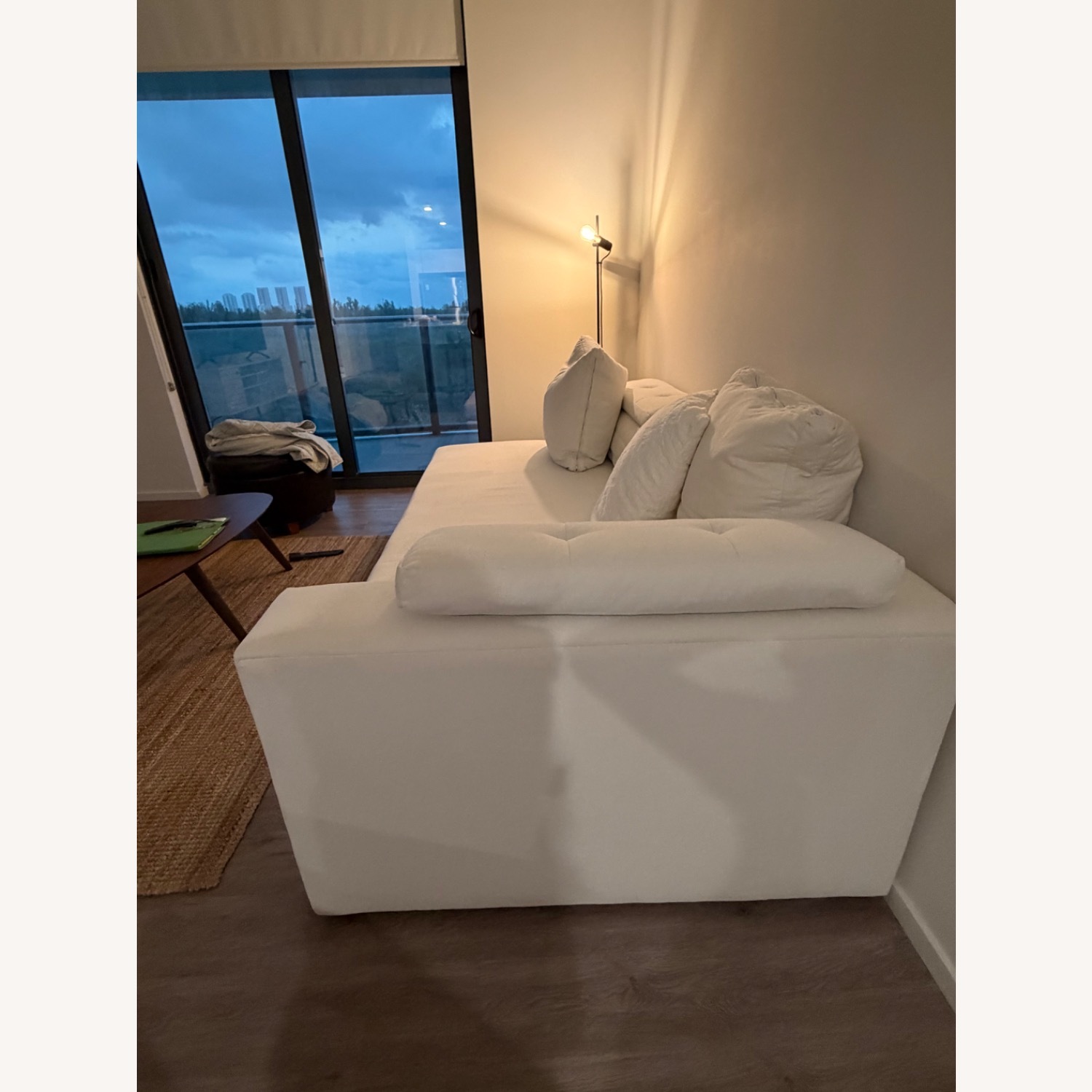 White Sleeper Sofa - image-2