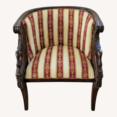 Used Vintage/Antique Finds Red Wood Accent Chair for sale on AptDeco