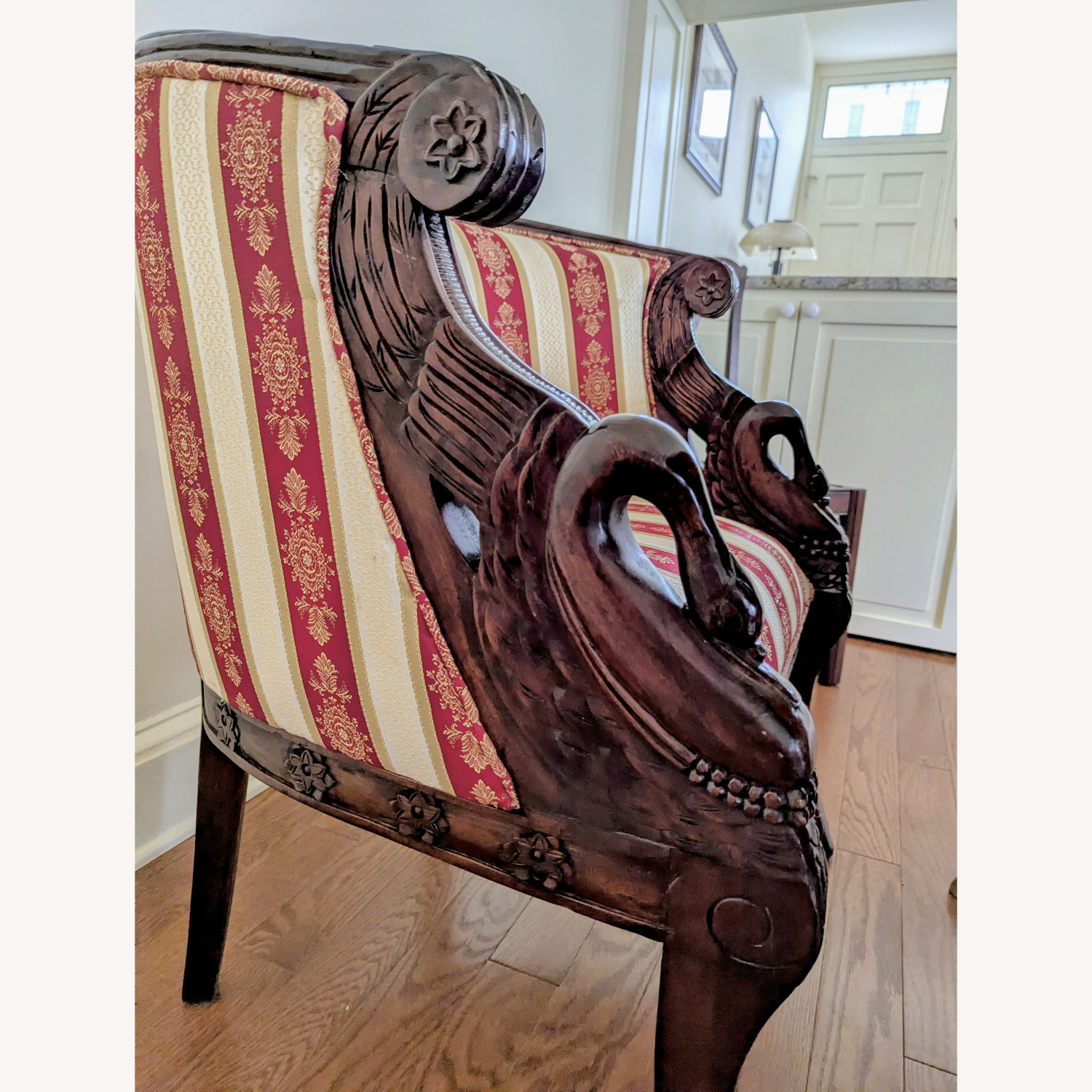 Vintage/Antique Finds Red Wood Accent Chair - image-2