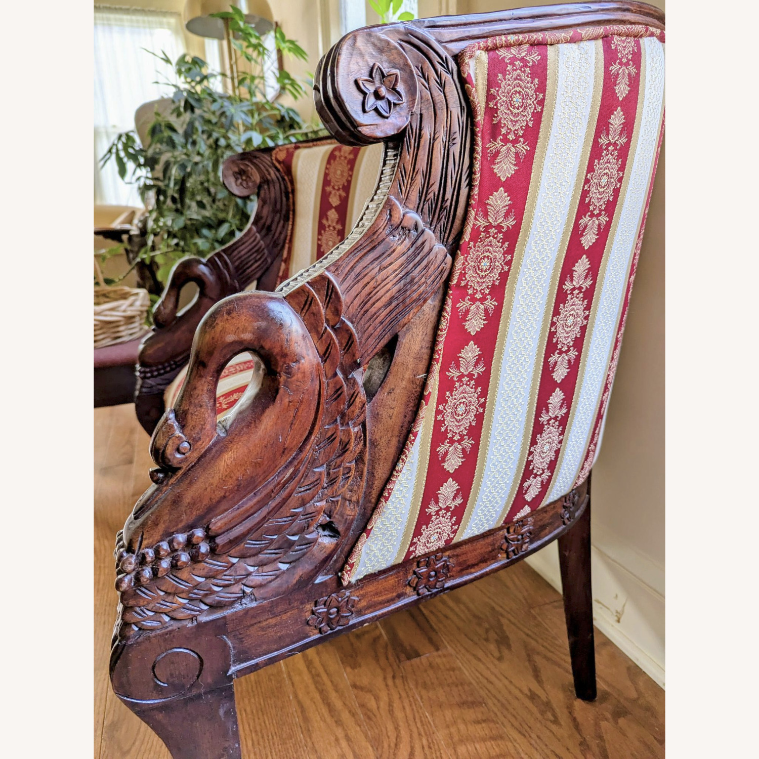 Vintage/Antique Finds Red Wood Accent Chair - image-3