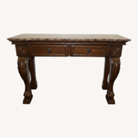 Dark Brown Wood Sideboard