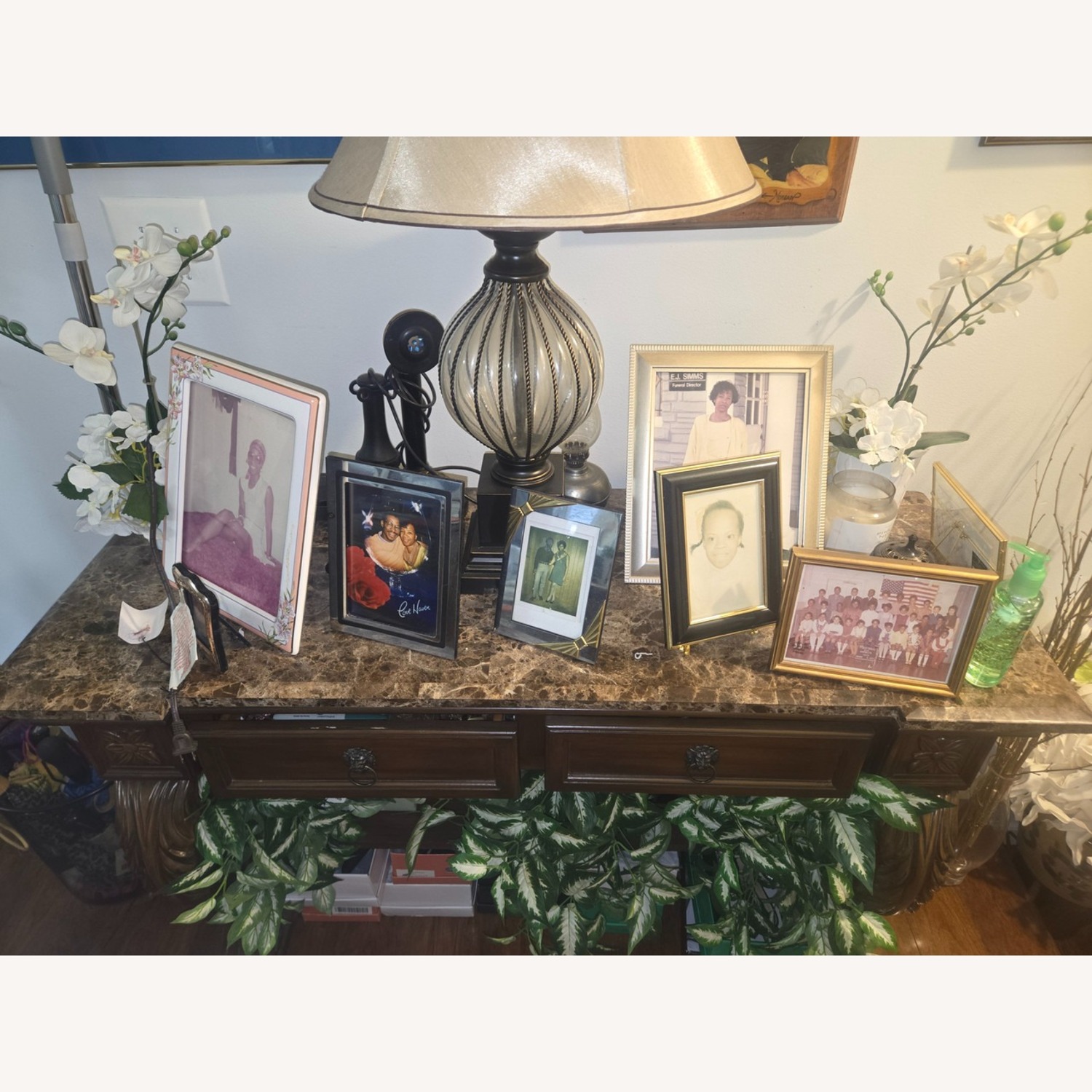 Dark Brown Wood Sideboard - image-1