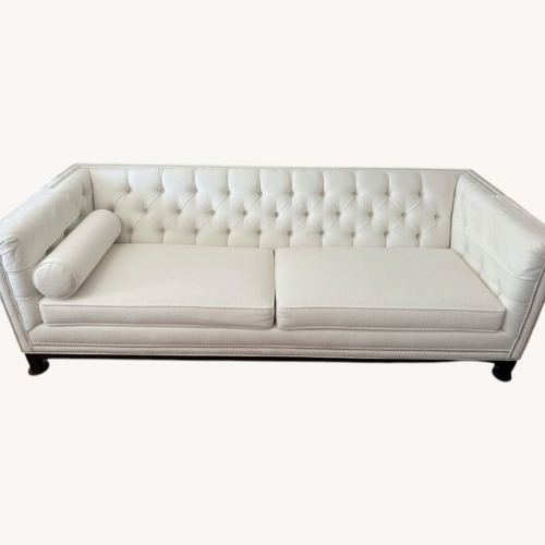 Used White Fabric 3+ Seater Sofa for sale on AptDeco