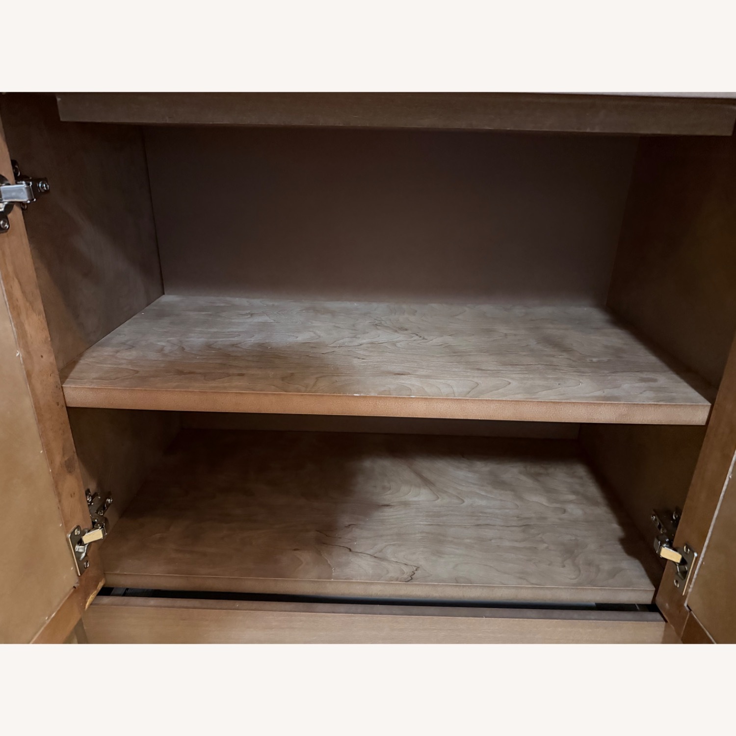 Mid-Century Modern Wood and Rattan Sideboard - image-2