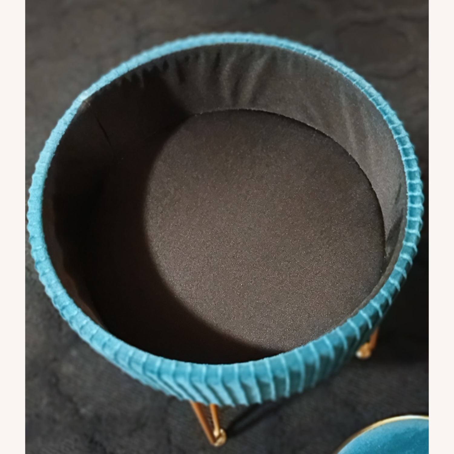 Teal Ottoman  - image-3