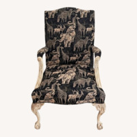 Vintage/Antique Finds Natural Wood Accent Chair