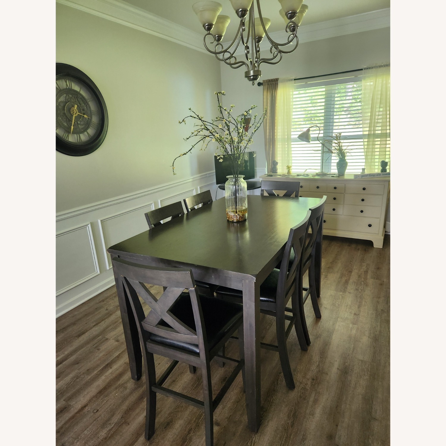 Ashley Furniture Dark Gray/Brown Wood Dining Set - image-8