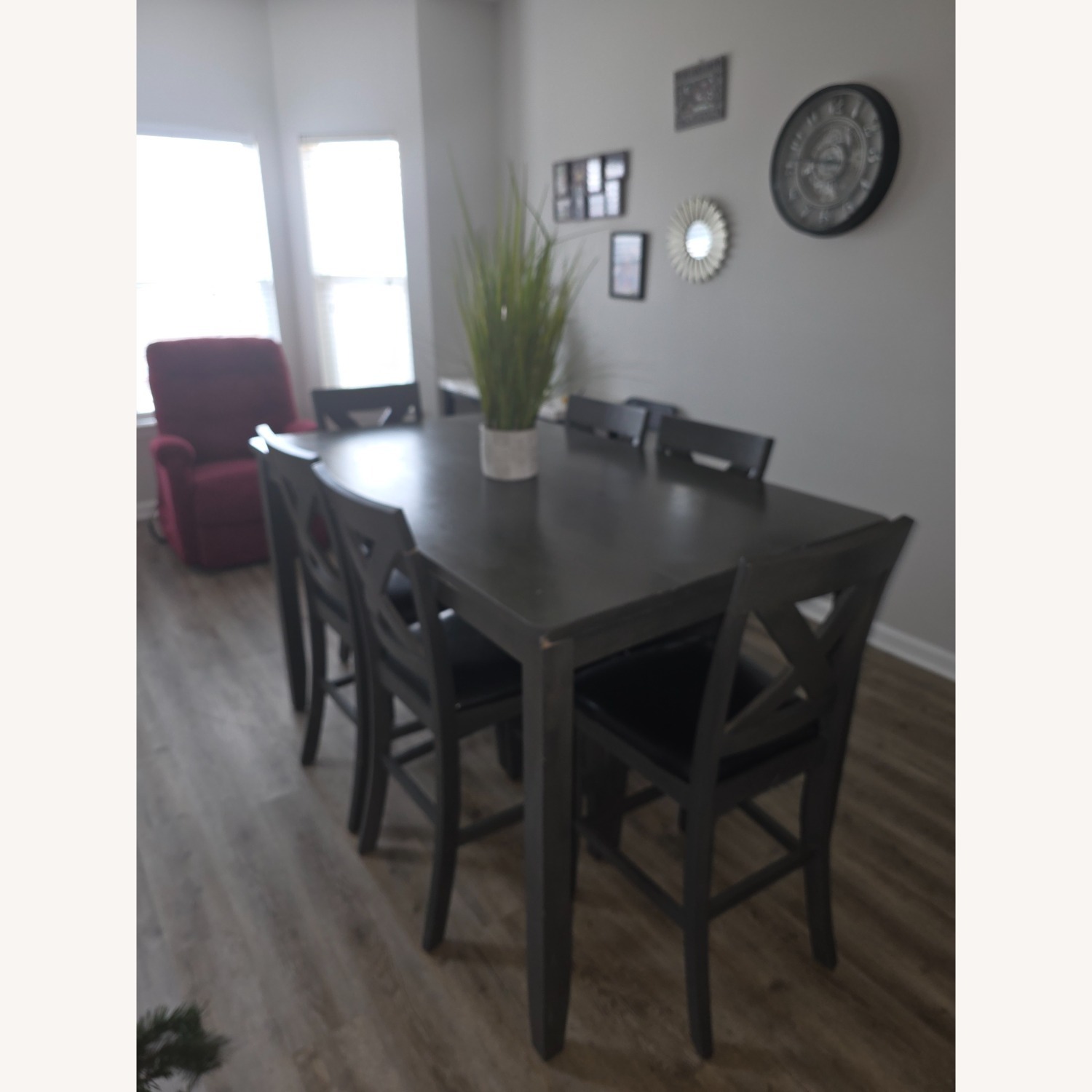Ashley Furniture Dark Gray/Brown Wood Dining Set - image-4