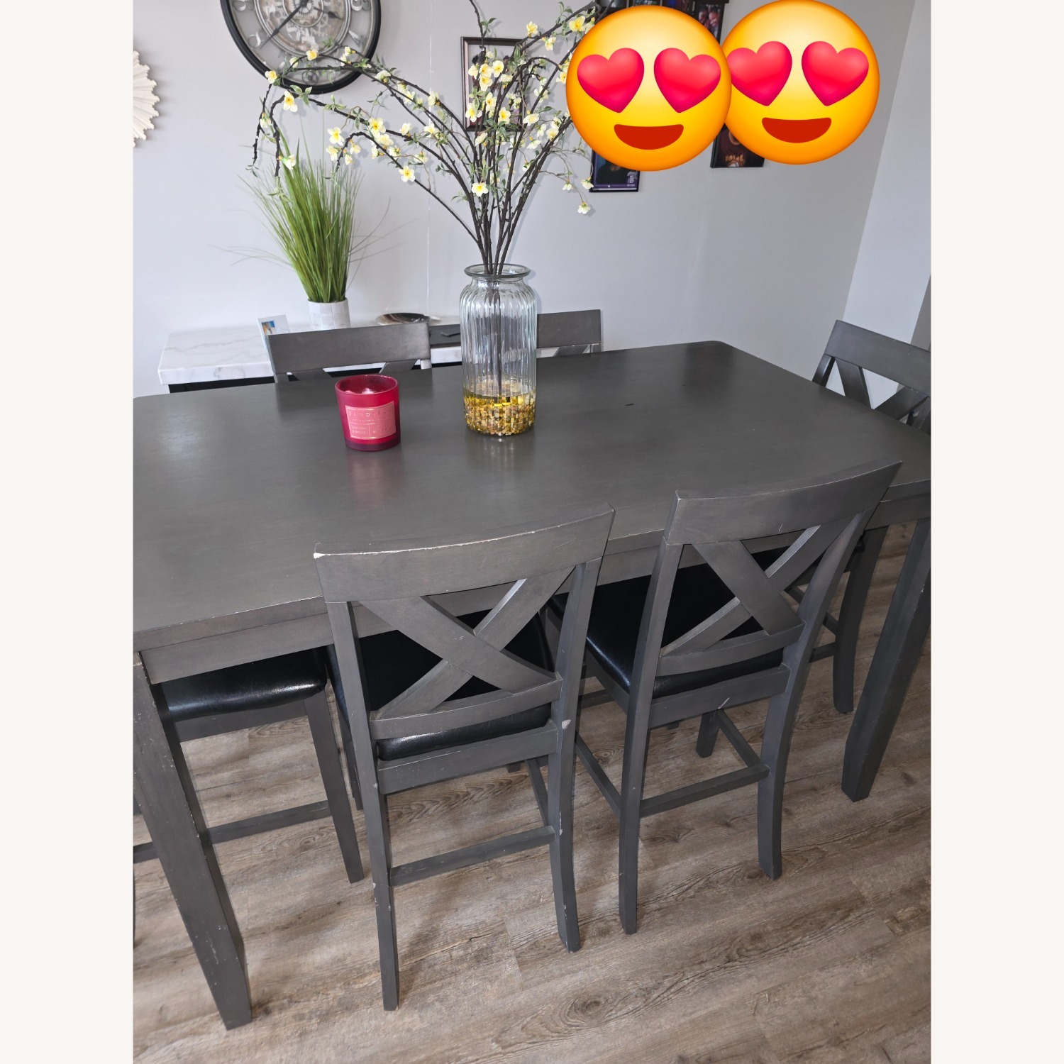 Ashley Furniture Dark Gray/Brown Wood Dining Set - image-5