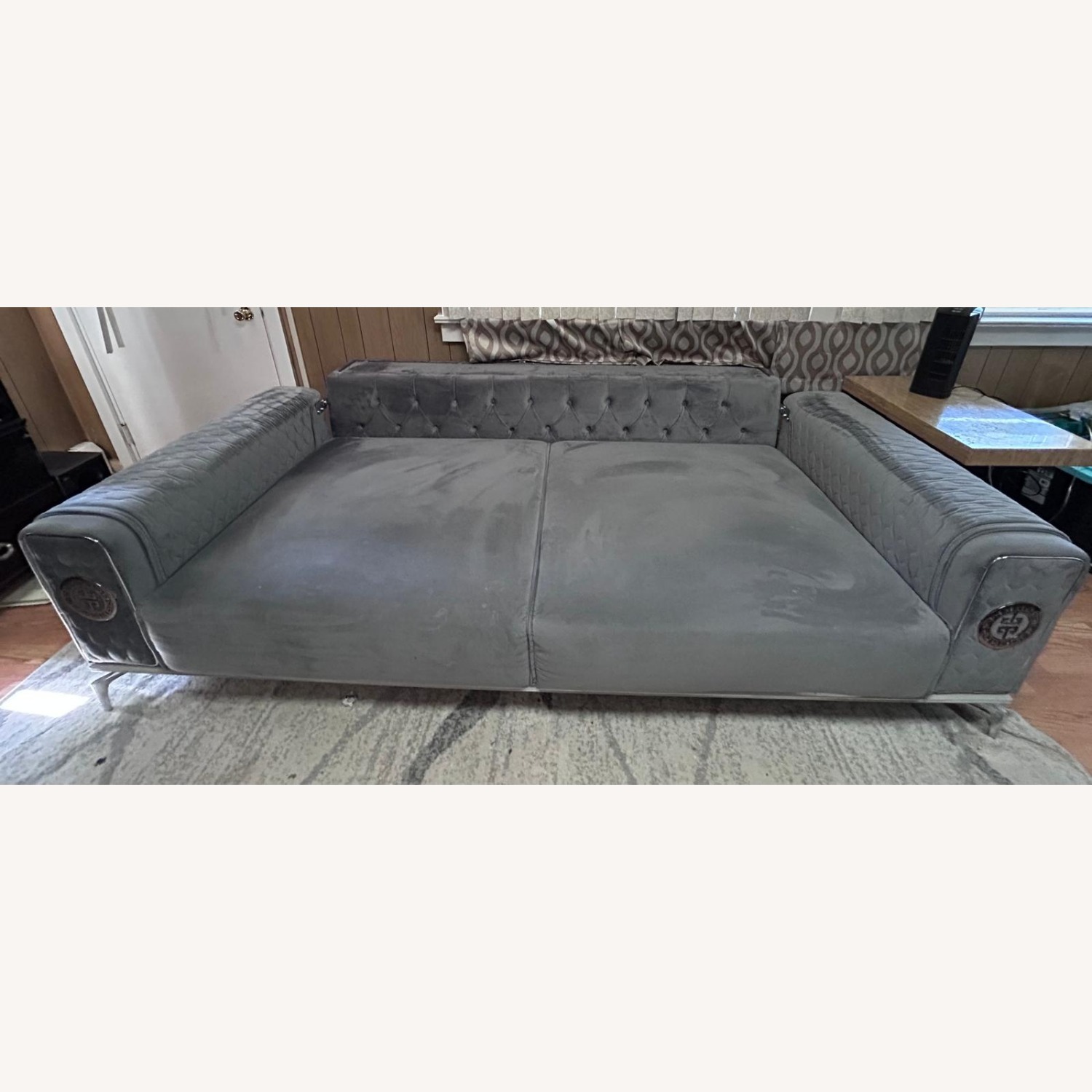 Light Gray Sleeper Sofa - image-1