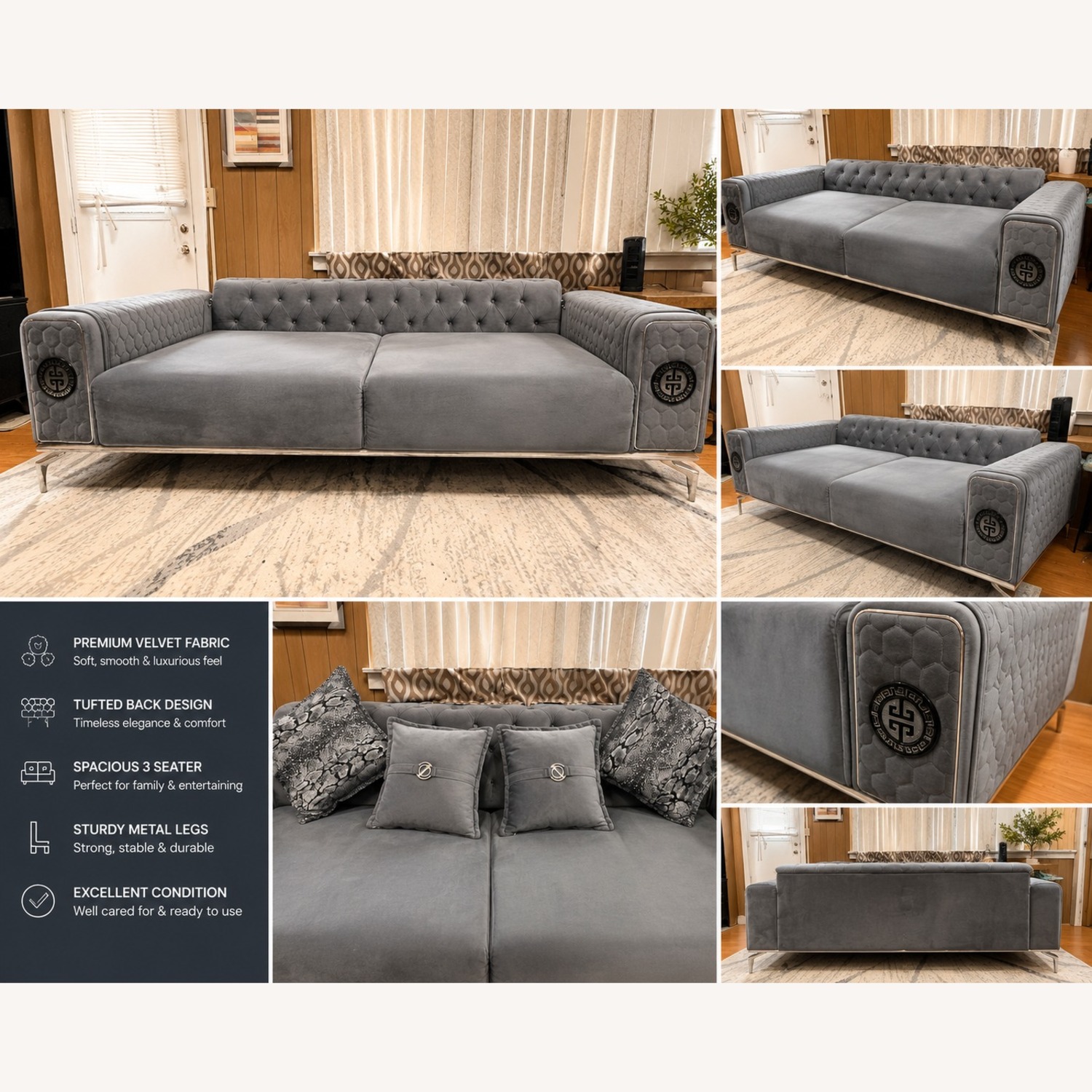 Light Gray Sleeper Sofa - image-4
