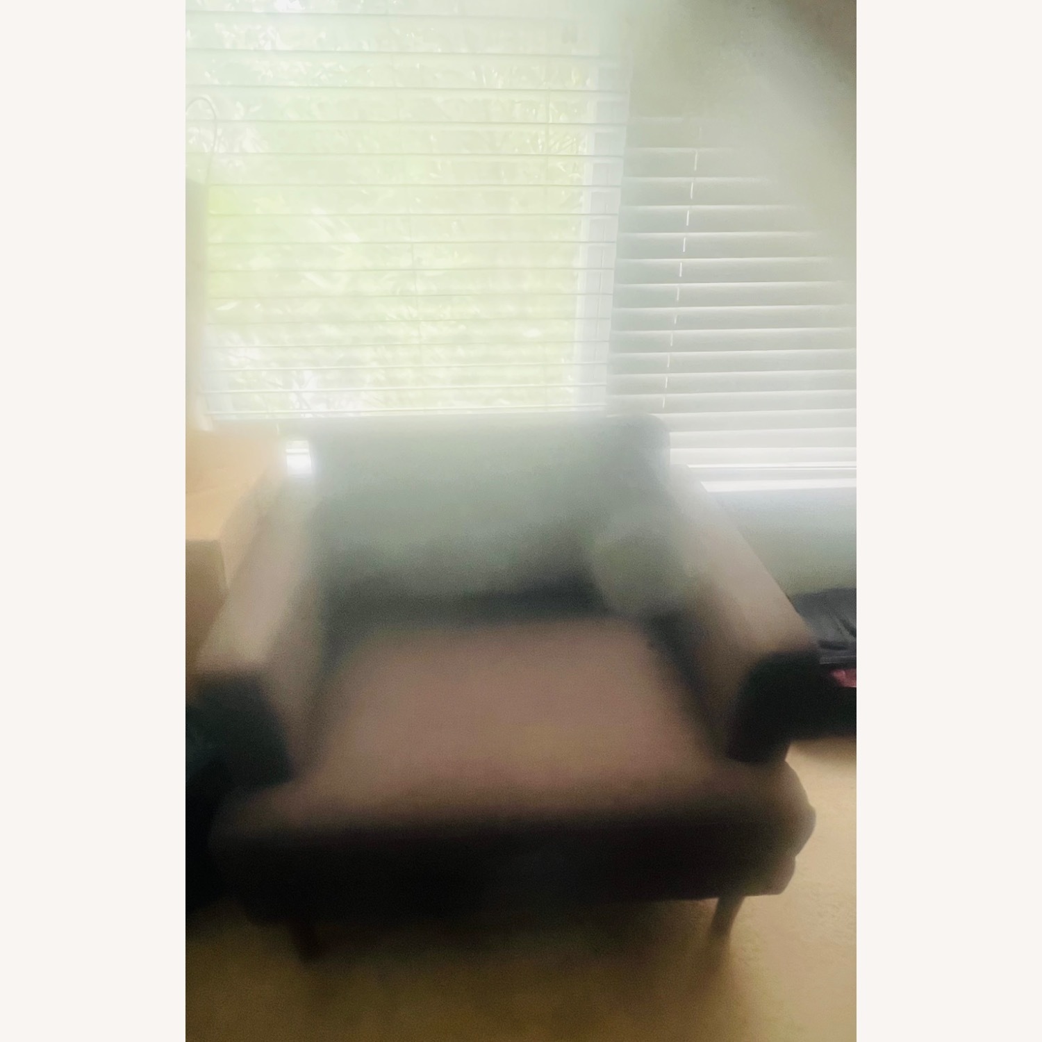 At Home USA Dark Brown Fabric Armchair - image-2