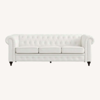 The Madison Collection White 3+ Seater Sofa