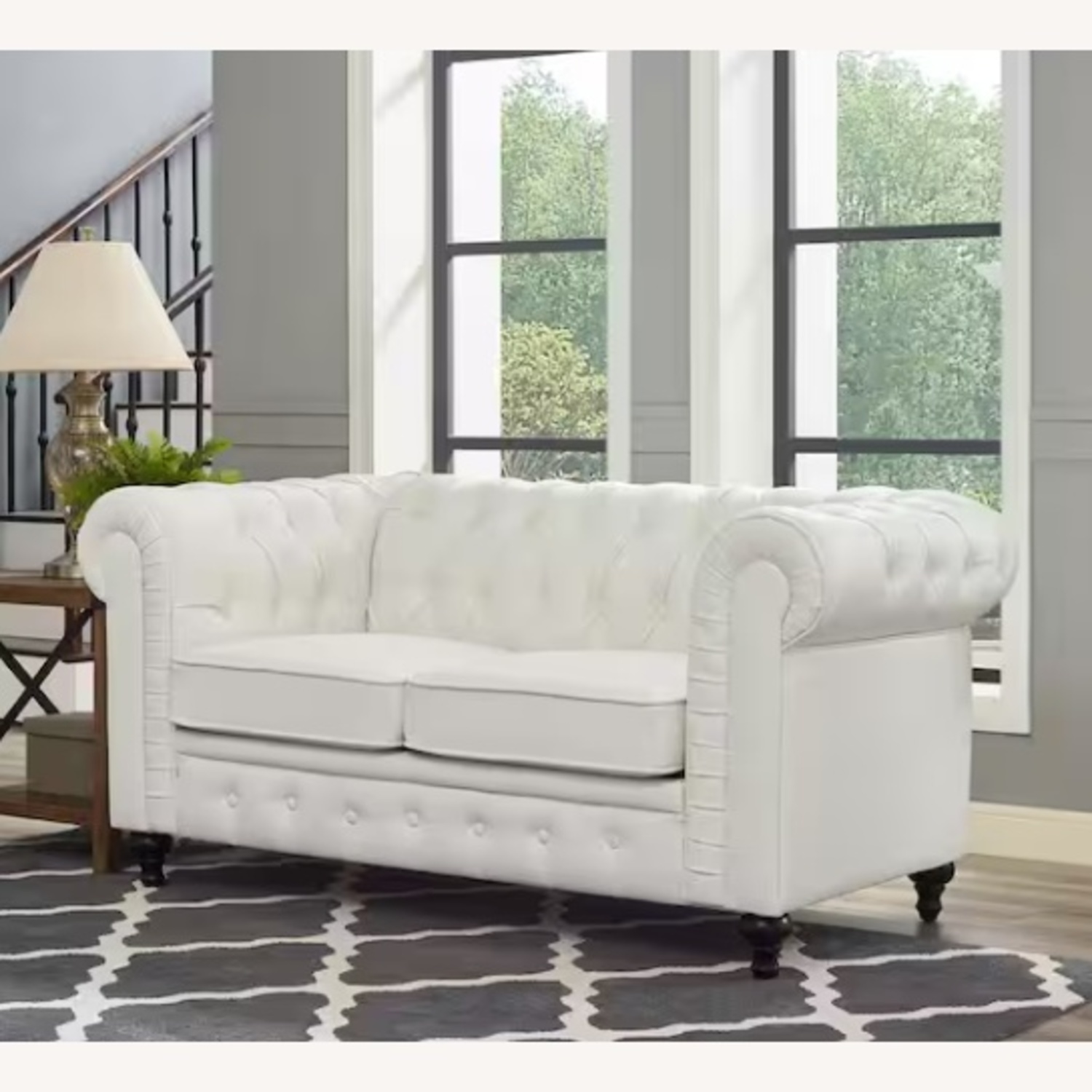 The Madison Collection White 2 Seater Sofa - image-5