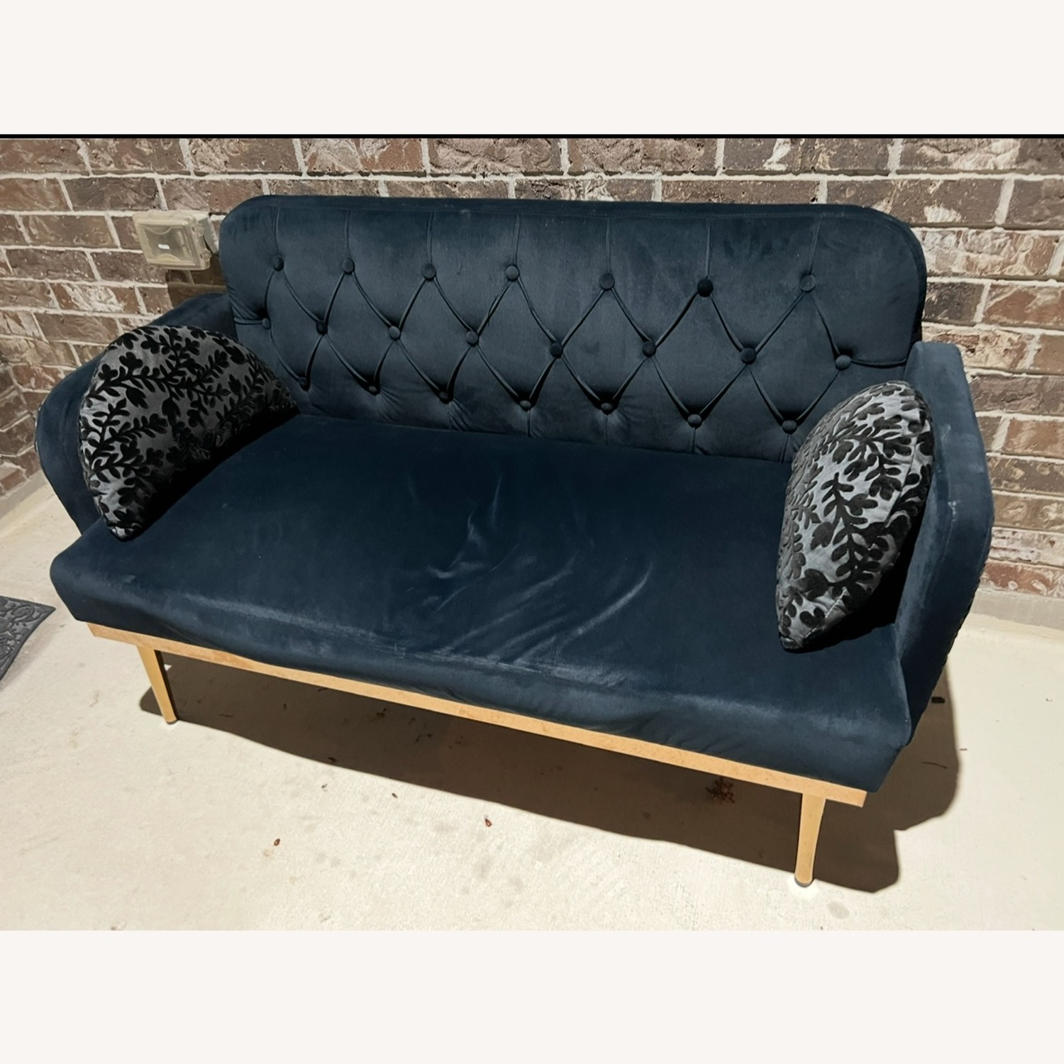Glam Velvet Embroidered Futon - image-2