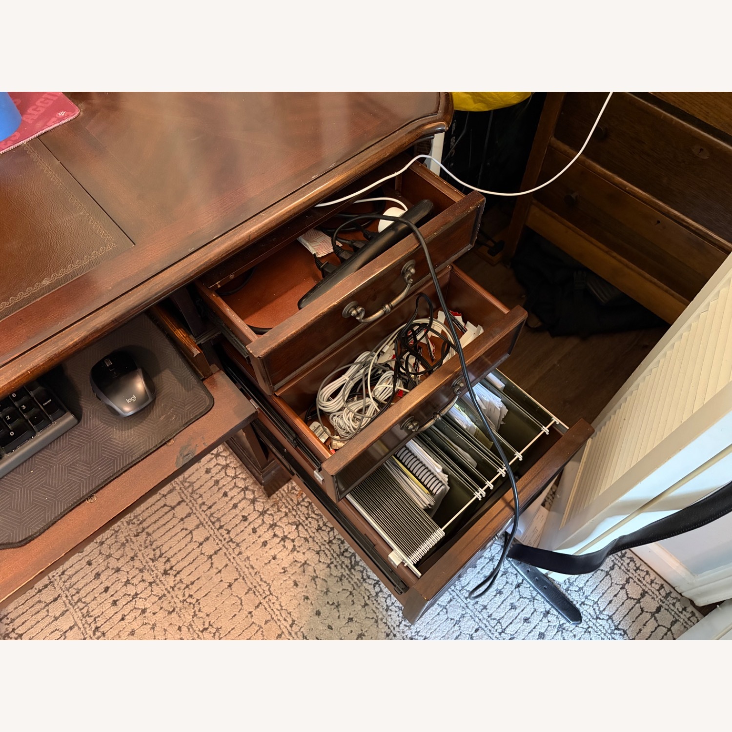 Hooker Furniture Hardwood Executive Desk - image-3