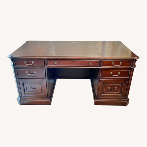 Used Hooker Furniture Hardwood Executive Desk for sale on AptDeco