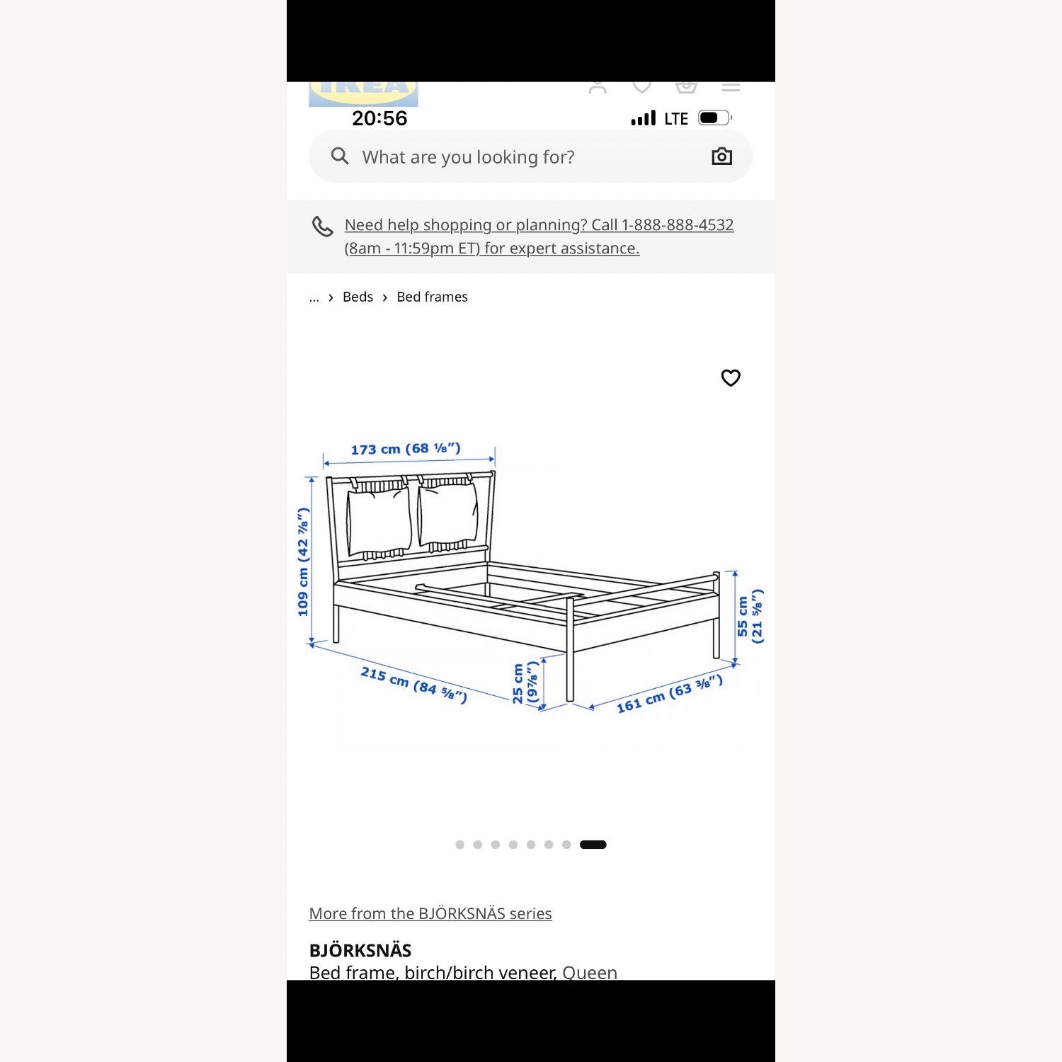 IKEA Bjorksnas Natural Wood Queen Bed - image-4