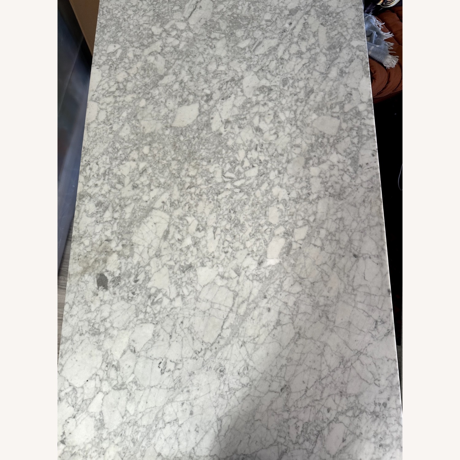 Pottery Barn Austin Marble Dining Table - image-2