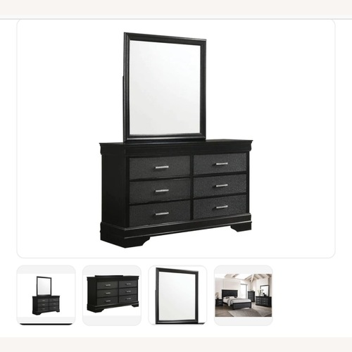 Used Crown Mark Amalia Dresser and Mirror  for sale on AptDeco