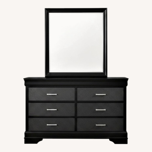 Used Crown Mark Amalia Dresser and Mirror  for sale on AptDeco