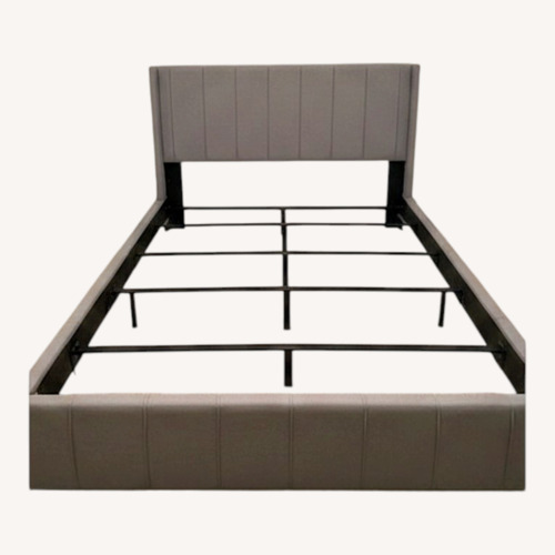 Used Light Gray Queen Bed for sale on AptDeco