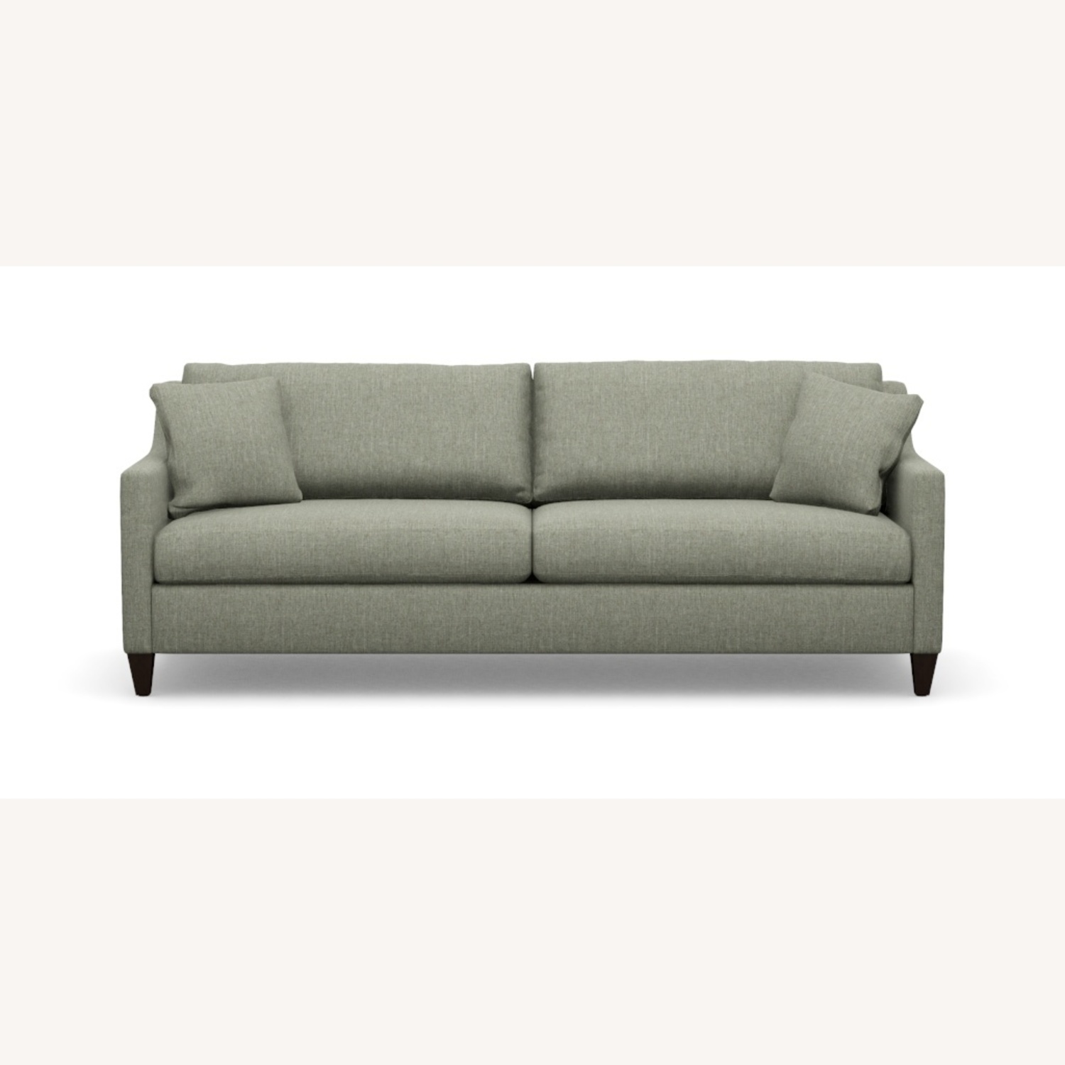 Ethan Allen Monterey Blue Fabric 3+ Seater Sofa - image-4