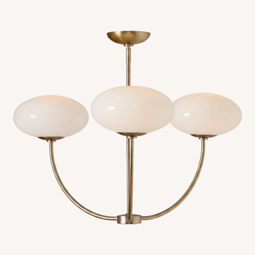 Used West Elm Talia 3-Light Round Chandelier (26") for sale on AptDeco