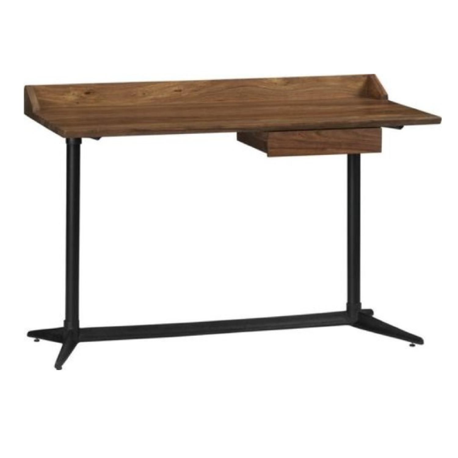 Crate & Barrel Spence Acacia Wood Writing Desk - image-5