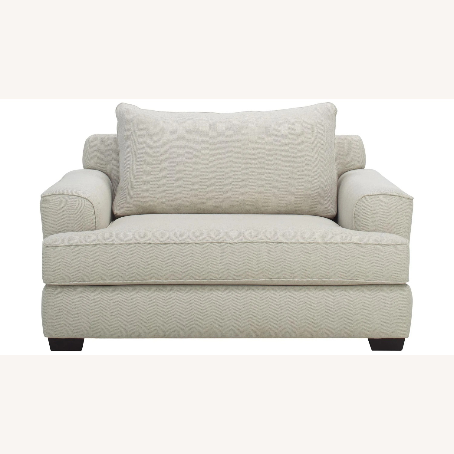 Raymour & Flanigan Marisa Chenille Chair-and-a-Half - image-4