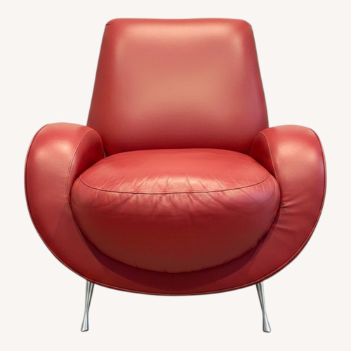 Used American Leather French Kiss Accent Chair for sale on AptDeco