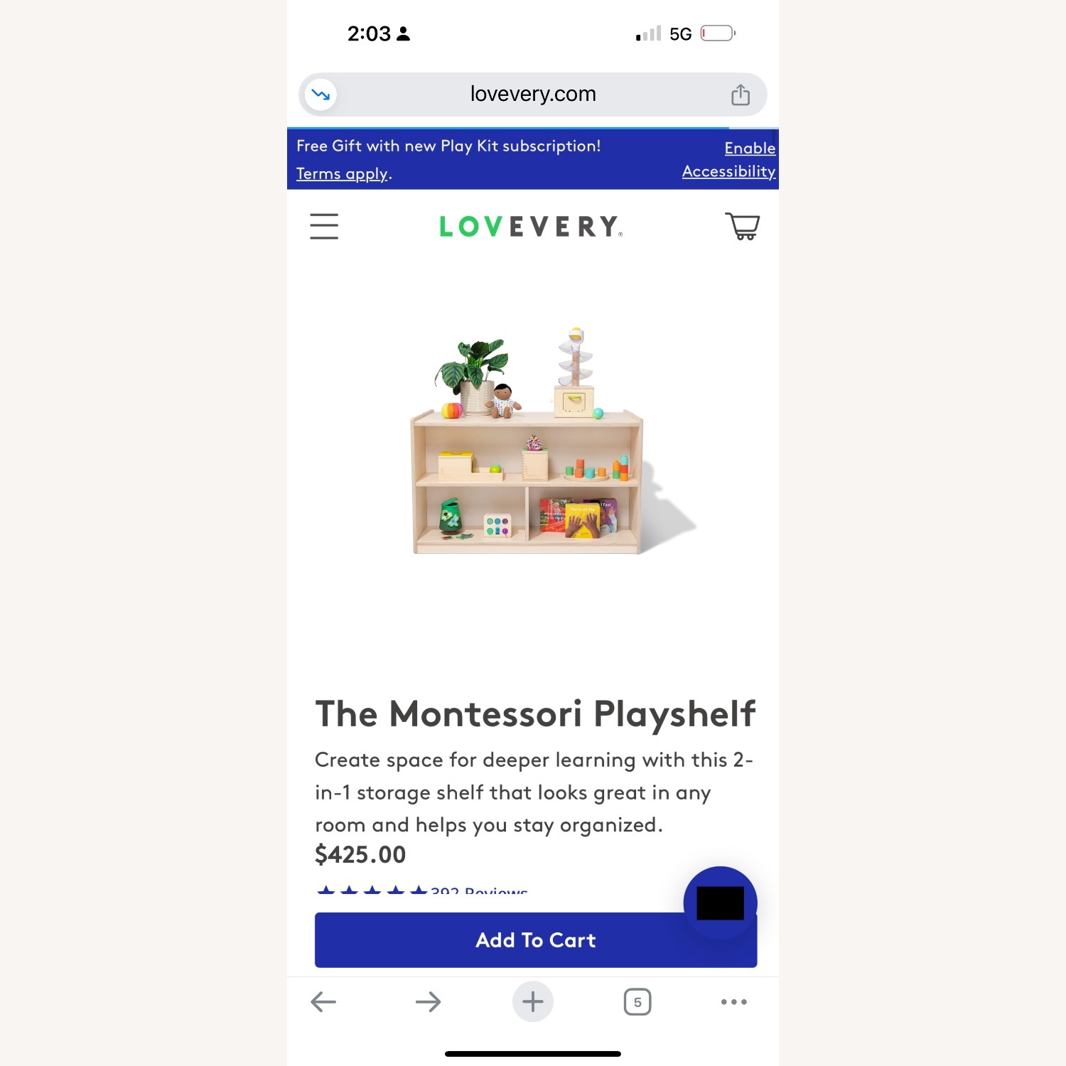 Love Every Montessori Kids Natural Wood Bookcase - image-5