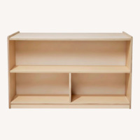 Love Every Montessori Kids Natural Wood Bookcase