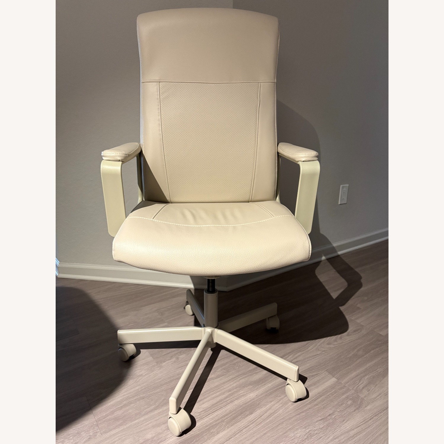 IKEA MILLBERGET Natural Leather Office Chair - image-1