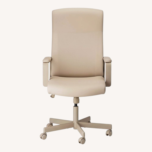 Used IKEA MILLBERGET Natural Leather Office Chair for sale on AptDeco